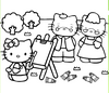 Jocuri cu Hello Kitty De Colorat